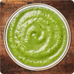 Image of Creamy Salsa Verde in a Glass Bowl