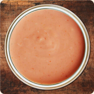 Image of Mayo-Ketchup Dipping Sauce a Glass Bowl